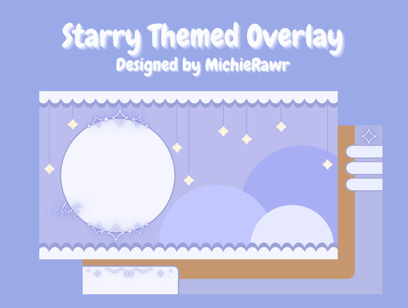 Starry Overlay - Lavender