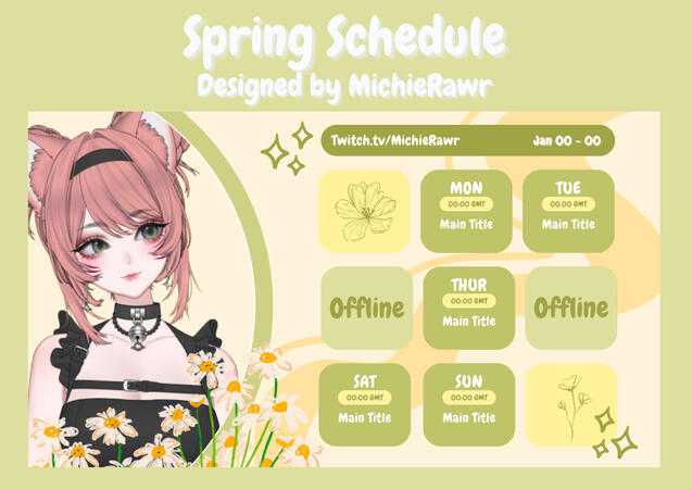[F2U] Spring Schedule - Daisies
